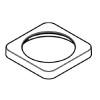 Hansgrohe Rosette Axor Citterio M 4-Loch Wannenarmatur Brausenhalter chrom 98507000
