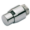 Resideo Thermostatregler Thera-200 Design, mit eingebautem Fühler, chrom/chrom, ohne Nullstellung, Flüssigkeitselement T4221