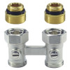 Resideo Hahnblock Verafix-VKE, Durchgang, Aussengewinde 1/2'' V2495DY015