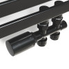 HSK Mittelanschluss-Garnitur Set Durchgang, schwarz-matt 890832-68