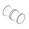 HSK Knopfgriff chrom E100140-1-41
