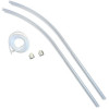 HSK 2x Wasserabweisprofil gebogen, mit Endkappe / Einschubdichtung, für Runddusche 2-teilig / 4-teilig Exklusiv Chrom E85059-4-41