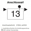Arbonia Mehrpreis zu Heizwand für Anschlussart 13 - Links oben