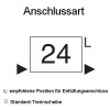 Arbonia Mehrpreis zu Heizwand für Anschlussart 24 - Links unten