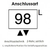 Arbonia Mehrpreis zu Heizwand für Anschlussart 98 - Mitte unten