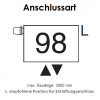 Arbonia Mehrpreis zu Heizwand Einbauventil Anschlussart 96, Ventil oben, M30x1,5
