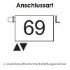 Arbonia Mehrpreis zu Heizwand Einbauventil Anschlussart 69, Ventil oben, Klemm