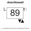 Arbonia Mehrpreis zu Heizwand Einbauventil Anschlussart 89, Ventil oben, Klemm