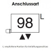 Arbonia Mehrpreis zu Heizwand Einbauventil Anschlussart 98, Ventil unten, Klemm