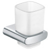 Keuco Glashalter Elegance komplett mit Echtkristall-Glas, verchromt 11650019000