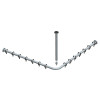 Keuco Brausevorhangstangen Set Plan für Dusche 80x80, silber-eloxiert 14936170800