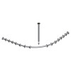 Keuco Brausevorhangstangen Set Plan für Dusche 90x90, silber-eloxiert 14938170900