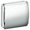 Keuco Toilettenpapierhalter Plan mit Deckel, silber-eloxiert 14960170000