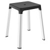 Keuco Bad Hocker AXESS silber-eloxiert/schwarz 35082170037