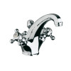 Kludi Adlon Waschtischarmatur 140mm, mit Ablaufgarnitur, DN8, chrom 510100520