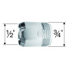 Neoperl Reduziernippel ADIA Messing verchromt, IG 1/2'' x AG 3/4'' 33431446