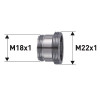 Neoperl Reduktion Messing verchromt, M18x1 x M22x1 50506594