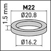 Neoperl Silikondichtung für SLC AC Strahlregler, M22 16.0x20.8x1.5mm 55111590