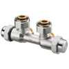 Oventrop Multiflex FQ Verschraubung für G 3/4 AG, Eck rechts, G 3/4 ÜM x 3/4 AG 1015805