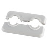 Oventrop Abdeckrosette (Kunststoff) flach, Nabenabstand 50mm, 16mm Lochung 1016674