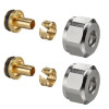 Oventrop Klemmringverschraubung ''Ofix K'' für AG3/4'', 16x2.0mm, 2fach für Kunststoffrohr 1016874