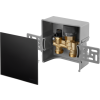 Oventrop Unibox E RTL RTL, geschlossen, Echtglas schwarz 1022761