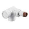Oventrop Thermostatventil ''E'' DN15, 1/2'', PN10, Winkel-Eck links, weiß 1163462