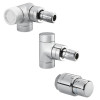 Oventrop Anschluss-Set''Baureihe E/UniSH'' DN15, Winkel-Eck links, verchromt 1164352