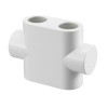Oventrop Design Abdeckung für ''Multiblock T'' , Durchgangsform, weiß 1184095