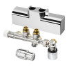 Oventrop Anschluss-Set für Badheizkörper ''Multiblock T-RTL'' + ''SH'' chrom 1184288