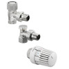 Oventrop Thermostatventil-Set, DN15 Eck, mit Uni LH, AQ, Combi 2 1703064