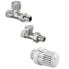 Oventrop Thermostatventil-Set, DN15 Durchgang, mit Uni LH, AQ, Combi 2 1703164