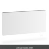 Kermi Heizkörper x-therm +e Plan horizontal Typ 21 H: 60 L: 80cm Anthrazit Metallic, mit Stecker, 1000 Watt P1E21060080M30164K