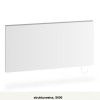 Kermi Heizkörper x-therm +e Plan horizontal Typ 21 H: 60 L: 80cm Strukturweiß, mit Stecker, 1000 Watt P1E21060080S60064K