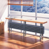 Arbonia Bank-Radiator 5-Säuler H: 18 L: 120cm Modell 4F5120-A86