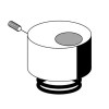 Schell Betätigungshaube, Druckfeder für WC-Druckspüler SILENT ECO, chrom 230420699