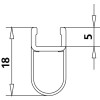 Kermi Dichtleiste für Pendeltür 1-flügelig (RA 1TR/L) 6034392