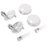 Ideal Standard Befestigungssatz Newson, für WC-Sitz Echtholzfurnier Buche/Edelstahl T2060BJ