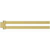Ideal Standard doppelter Handtuchhalter Conca Cube 447mm gold gebürstet T5395A2