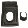 Vaillant Universal-Dachpfanne (25-45 Grad) schwarz für Abgassystem DN 160 0020095568