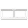 Vaillant Indach-Grundset nebeneinander für 2 x Kollektor VFK horizontal 0020102387