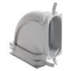 Vaillant Bogen flach 90 Grad horizontal, 52 x 132mm mit Dichtungen 0020180838