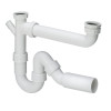 Viega Ablaufverbindung 79485.20 in G1 1/2 x 40mm x 90-310mm weiß 109585
