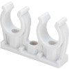 Viega Rohr-Clip 94826C2 doppelt in 6mm Kunststoff weiß 114145