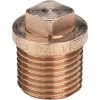Viega Stopfen Rotguss 3290 mit Vierkant und Rand in R2 Rotguss 322151