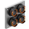 Viessmann Anschlussplatte 4-fach R75 XS 7377370