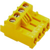 Wolf Stecker für Abgasklappe 4-polig gelb, für CGU/CGG-2K 2744607