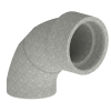 Kermi x-well EPP-Bogen inkl. Muffe NW 180/15, 90Grad (2x 45Grad) Y2301180002K
