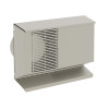 Kermi x-well Wetterschutzgitter, doppelt NW 125, waagrecht, RAL9016 Y2401125004K