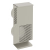 Kermi x-well Wetterschutzgitter, doppelt NW 125, senkrecht, RAL9016 Y2401125005K